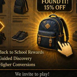 Backpack reward icon representing Shopify back to school treasure hunt guide