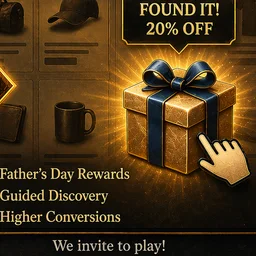 Father's Day gift icon representing Shopify Father's Day treasure hunt guide