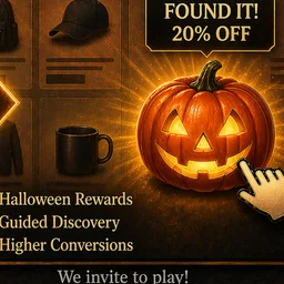 Jack-o-lantern reward icon representing Shopify Halloween treasure hunt guide