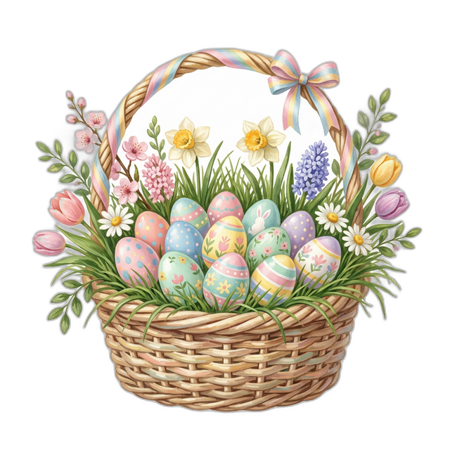 Shopify Easter Hunt - Classic Watercolor Basket