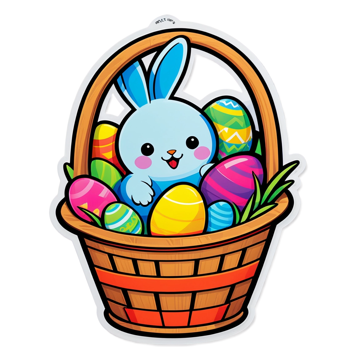 Shopify Easter Hunt - Pop Art Vector Basket