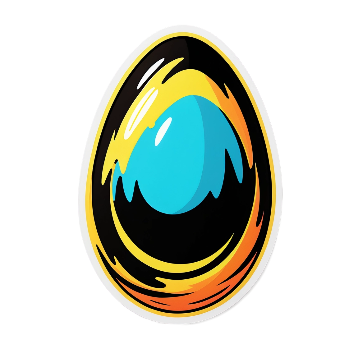 Shopify Easter Hunt - Pop Art Vector Golden Egg