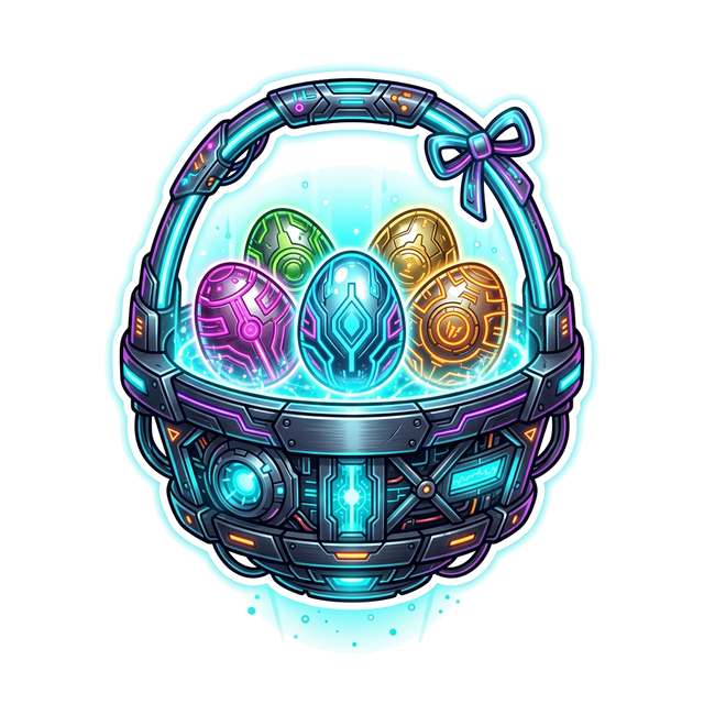 Shopify Easter Hunt - Cyberpunk Neon Basket