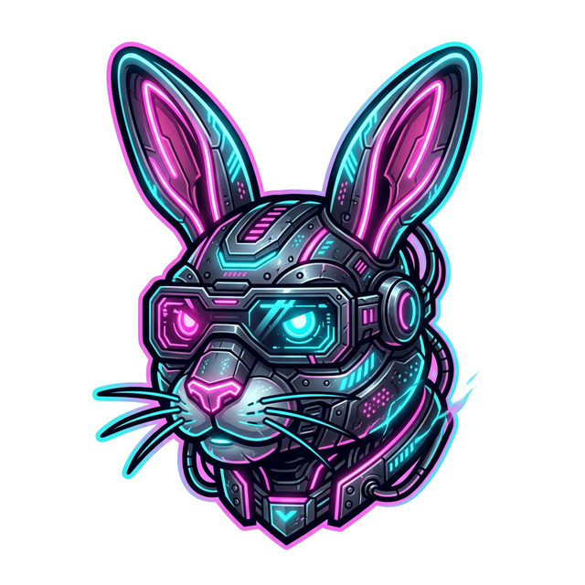 Shopify Easter Hunt - Cyberpunk Neon Bunny